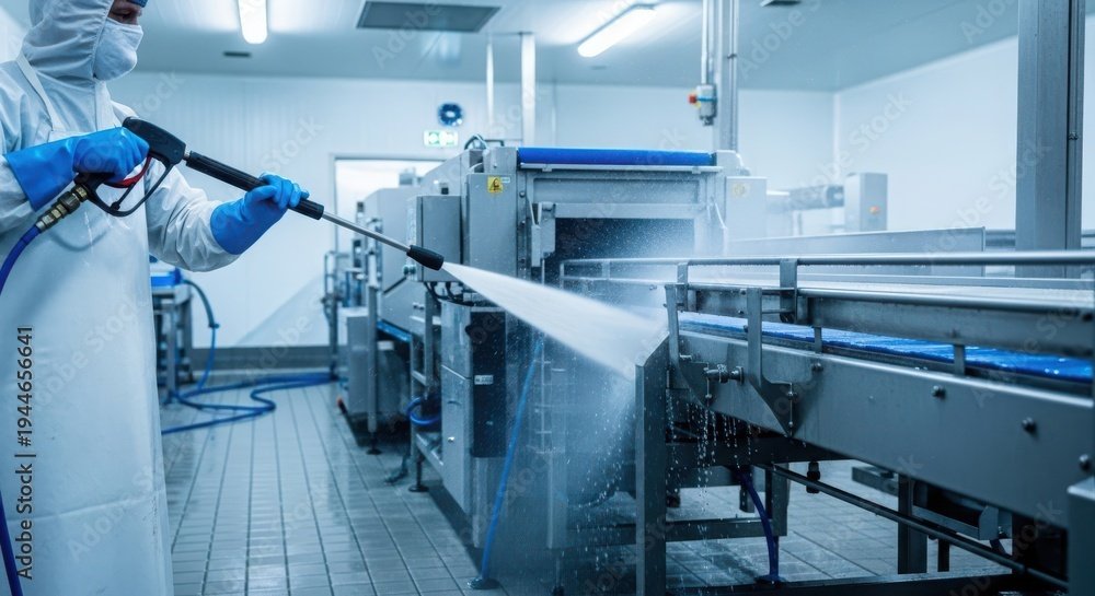 Nettoyage industriel haute pression de systèmes de tri